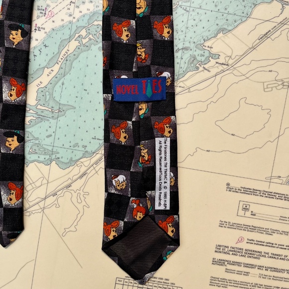 Vintage 90s Flintstones High Ties Graphic Tie - Picture 3 of 3
